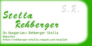 stella rehberger business card